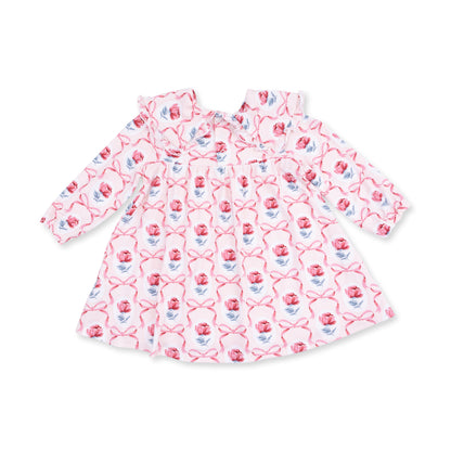 Leslie Rose - Sofia Dress with Oversize Collar and Bloomer