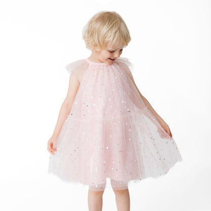 Velour Soft Pink - Tulle Dress