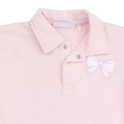 Veiled Pink Bows - Polo Dress and Legging
