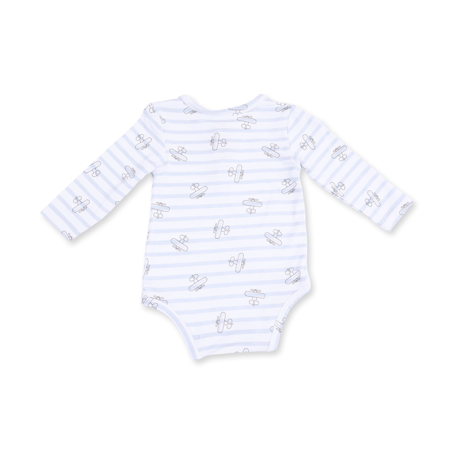 Airplane Stripe - Henley Bodysuit