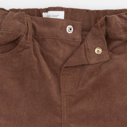 Solid Beaver Fur Corduroy - Adjustable Pants