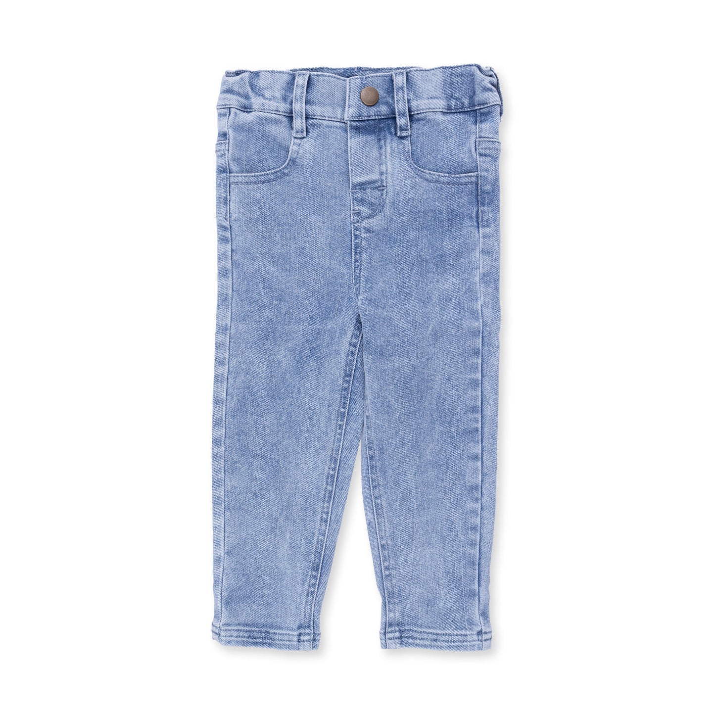 Old School Blue Stretch Denim - Adjustable Pants