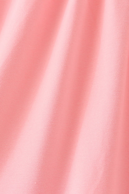 Pink pumpkin embroidery dress