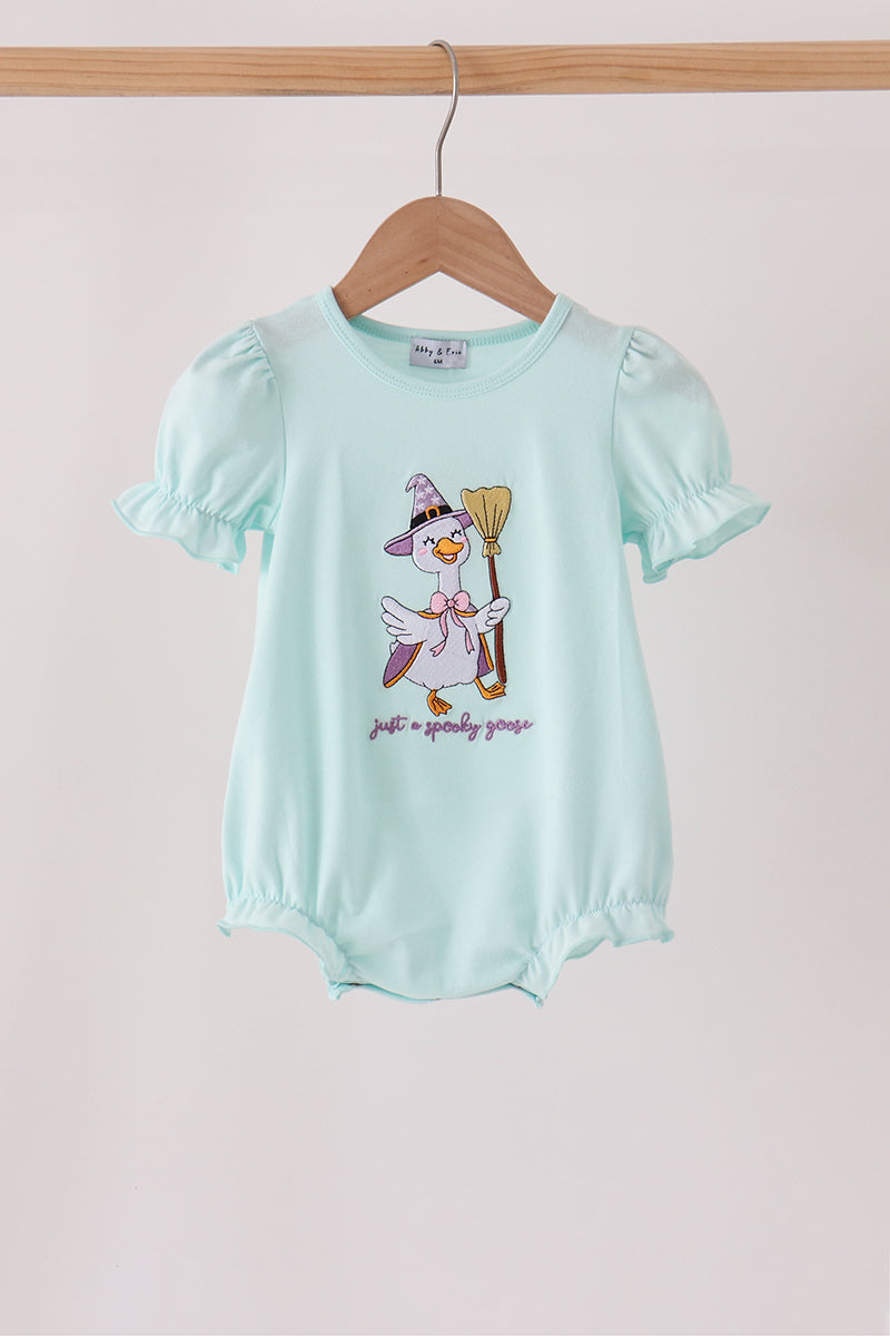 Blue goose embroidery bubble