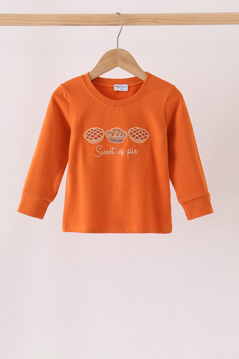Sweet as pie embroidery top
