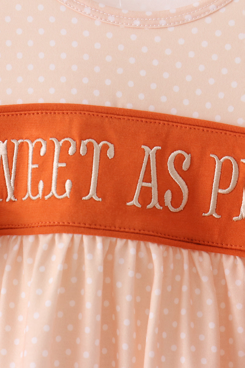 Sweet as pie embroidery bloomer set