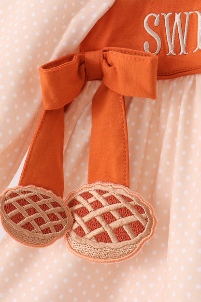 Sweet as pie embroidery bloomer set