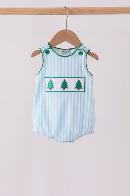 Green Christmas Tree Embroidery Bubble