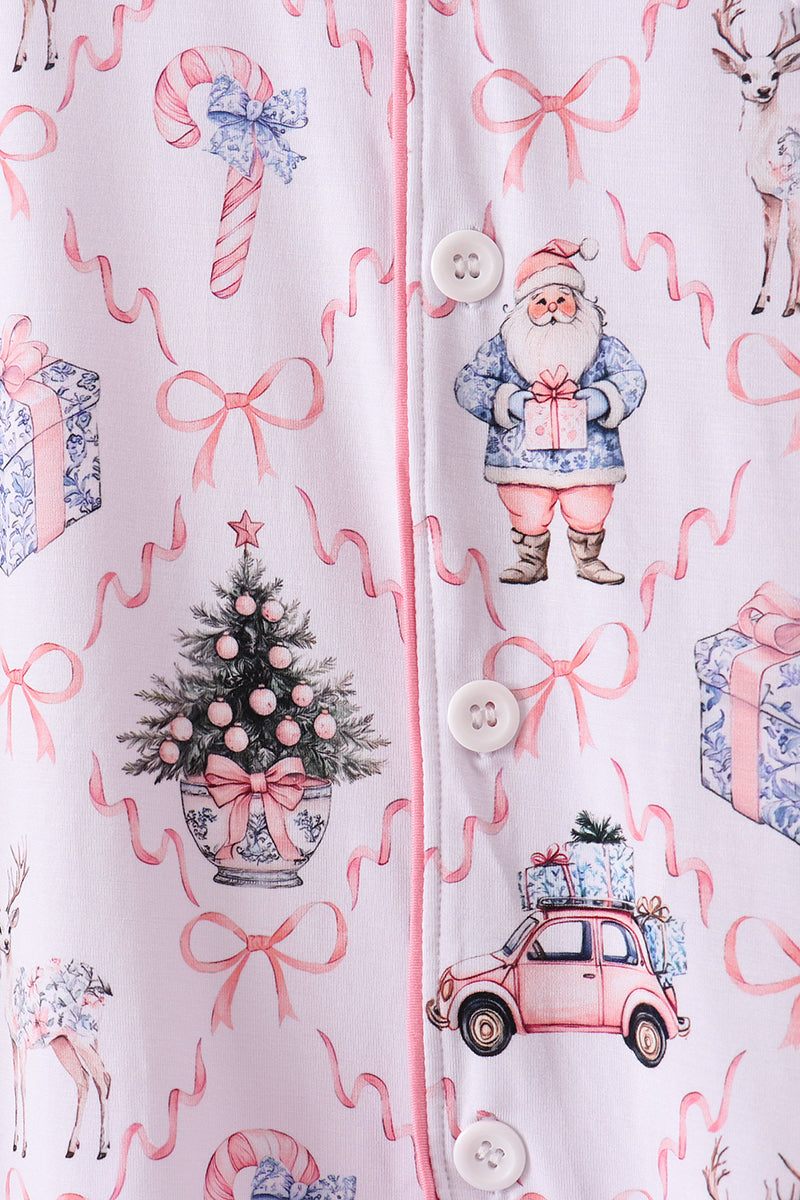 Pink nutcracker bamboo mom&me pajama set