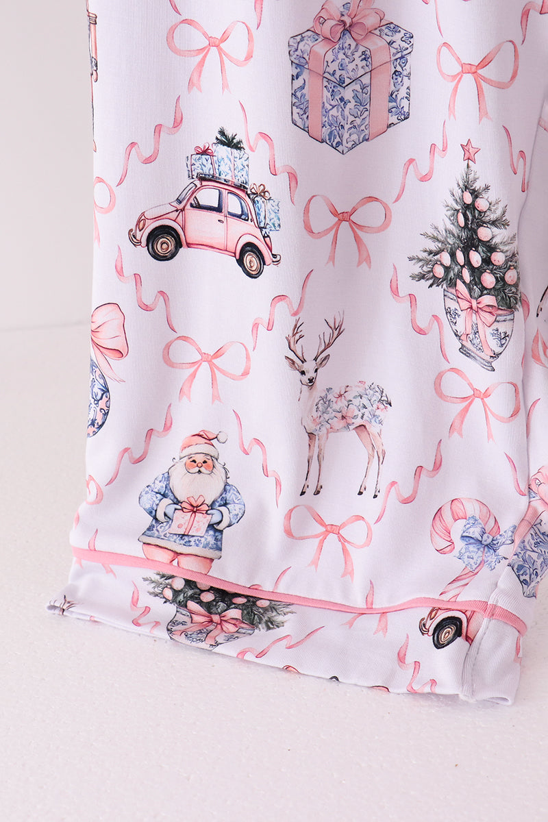 Pink nutcracker bamboo mom&me pajama set