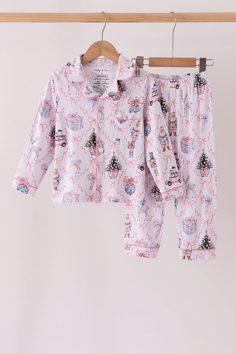 Pink nutcracker bamboo mom&me pajama set
