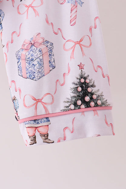Pink nutcracker bamboo mom&me pajama set