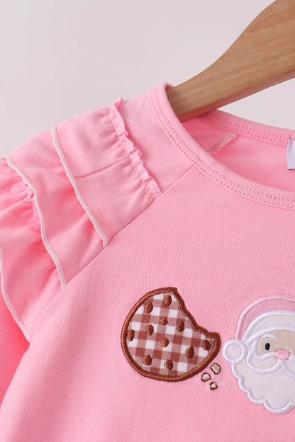 Pink Milk Cookies Ruffle Top