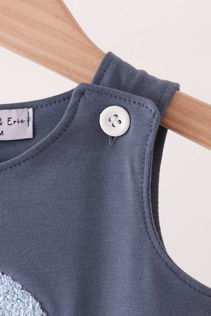 Navy football bow french knot jonjon