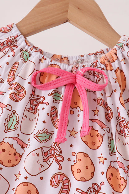 Red milk cookie bamboo dress
