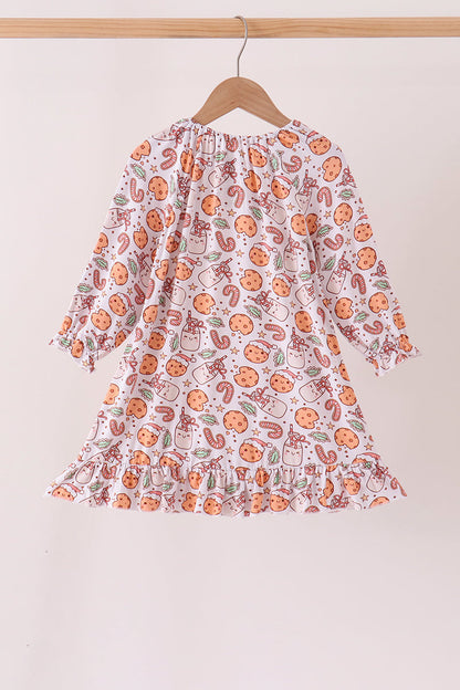 Red milk cookie bamboo dress