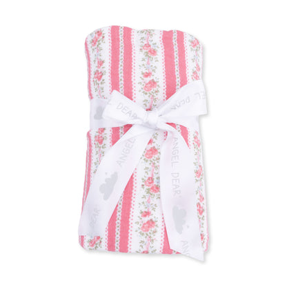 Suzie Floral Stripe - Swaddle Blanket