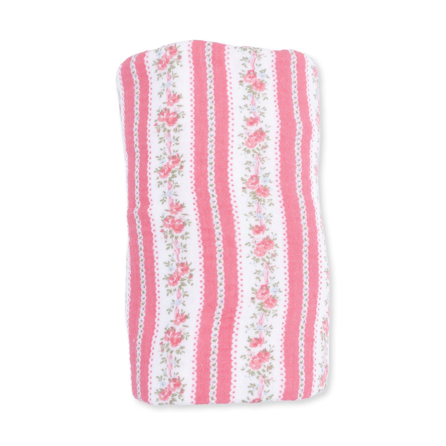 Suzie Floral Stripe - Swaddle Blanket