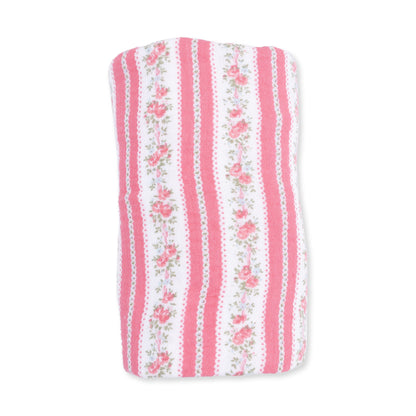 Suzie Floral Stripe - Swaddle Blanket