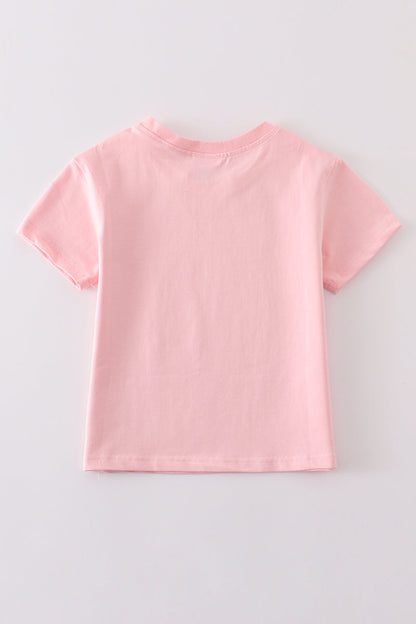 Pink blank basic t-shirt Adult Kids and baby bubble