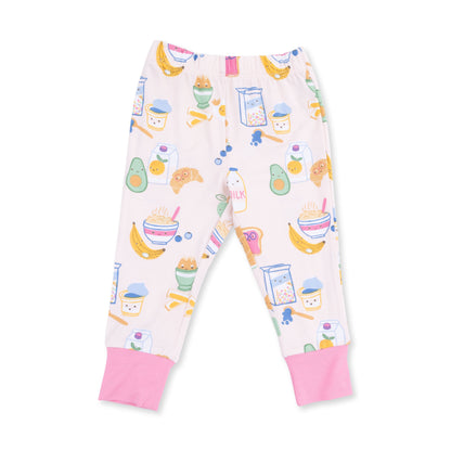 Breakfast Club Pink - Long Sleeve Loungewear Set