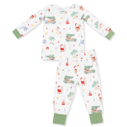 Beach Christmas -Long Sleeve Loungewear Set