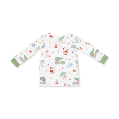 Beach Christmas -Long Sleeve Loungewear Set