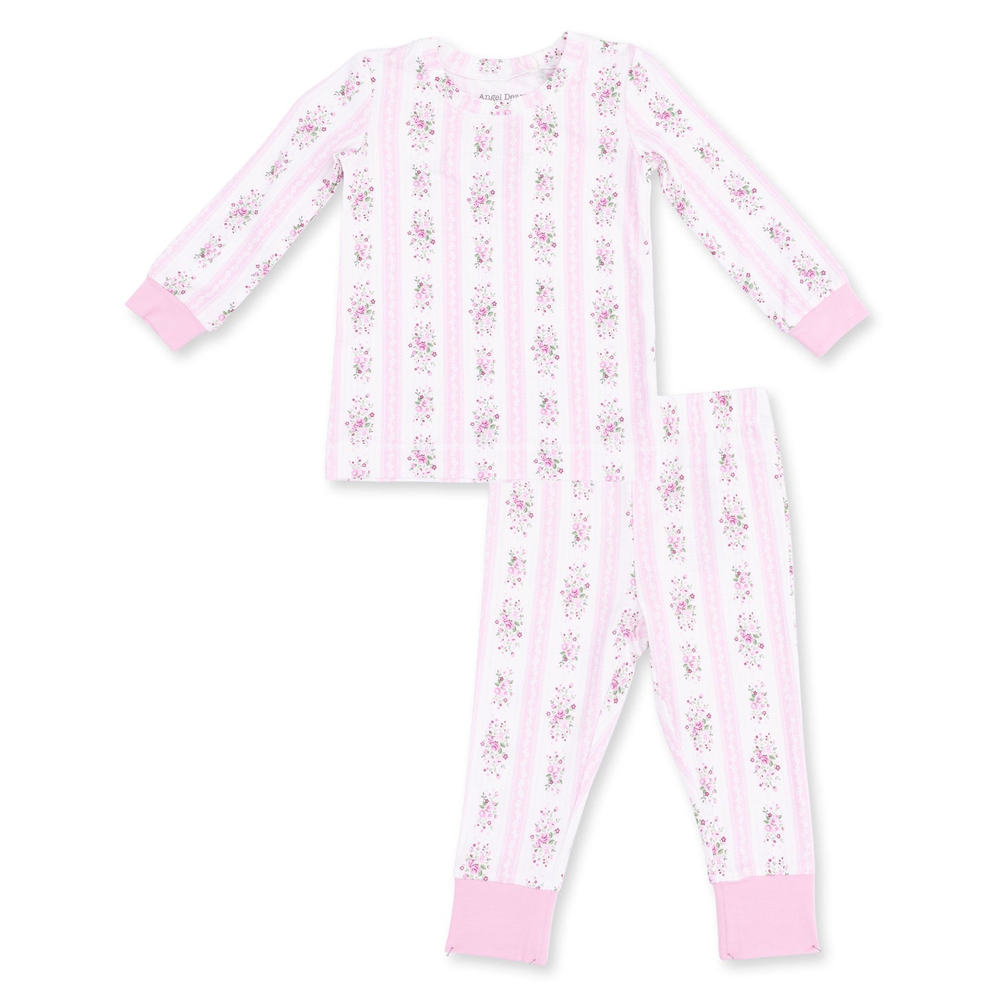 Bella Rose Stripe - Long Sleeve Loungewear Set