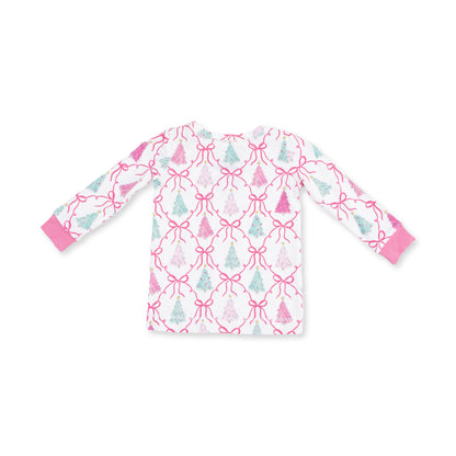 Bow Trellis Tree - Long Sleeve Loungewear Set