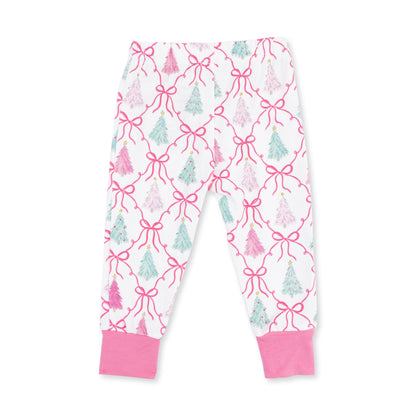 Bow Trellis Tree - Long Sleeve Loungewear Set