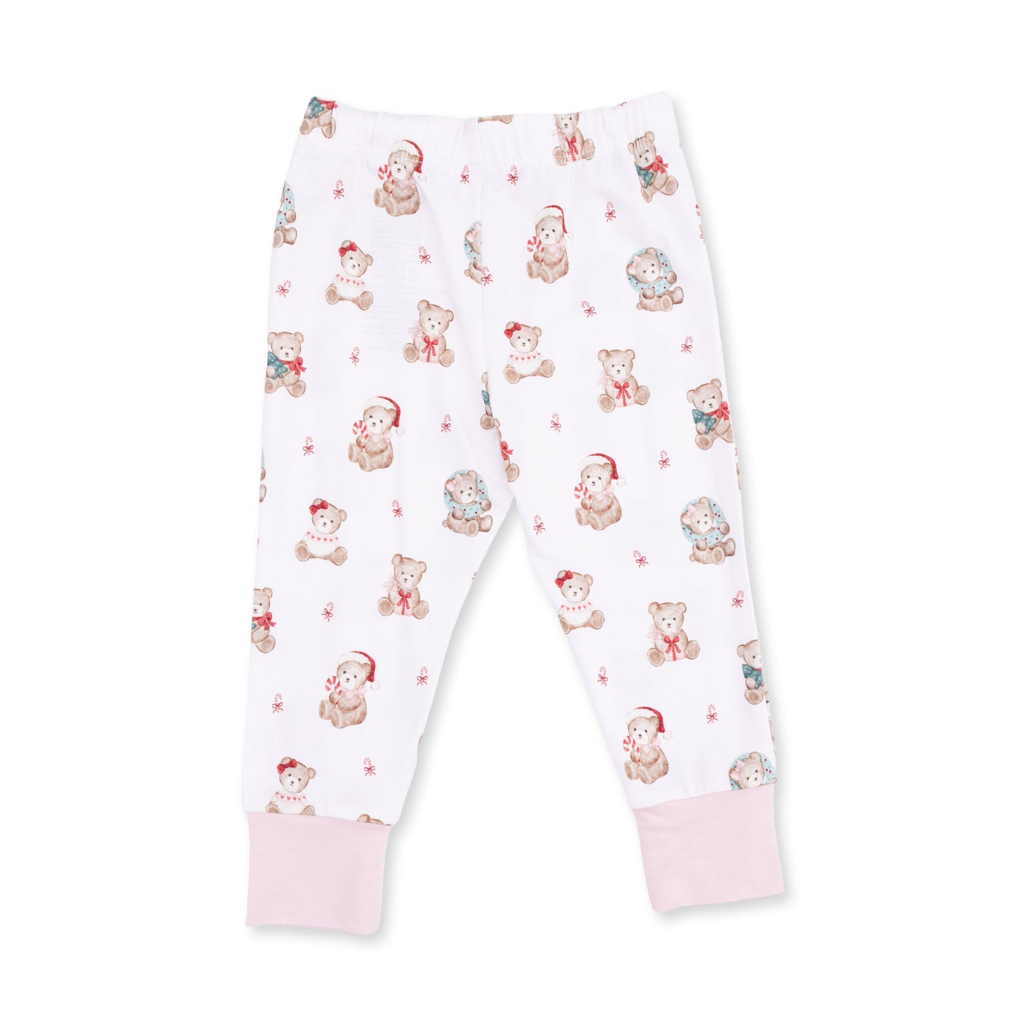 Christmas Teddy Bears Pink - Long Sleeve Loungewear Set