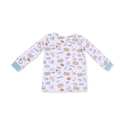 Football Check - Long Sleeve Loungewear Set