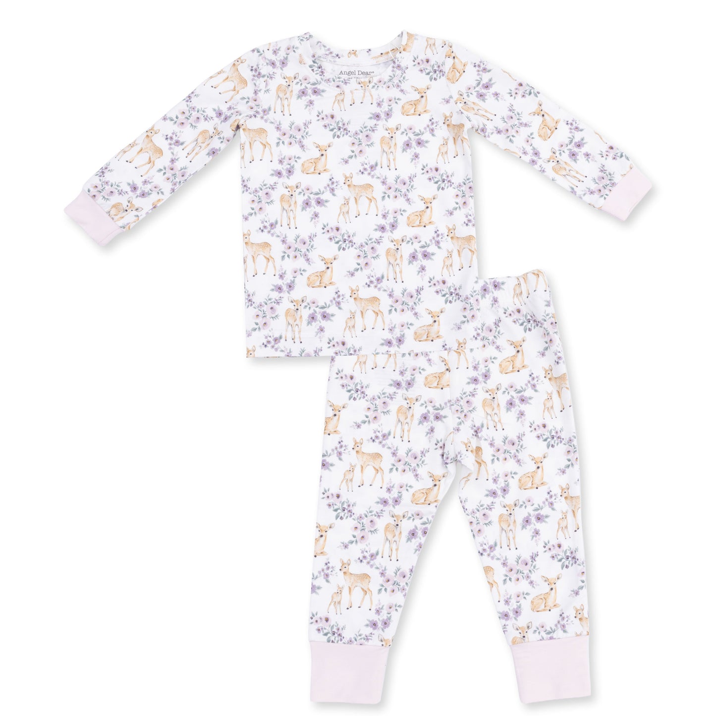 Floral Deer - Long Sleeve Loungewear Set