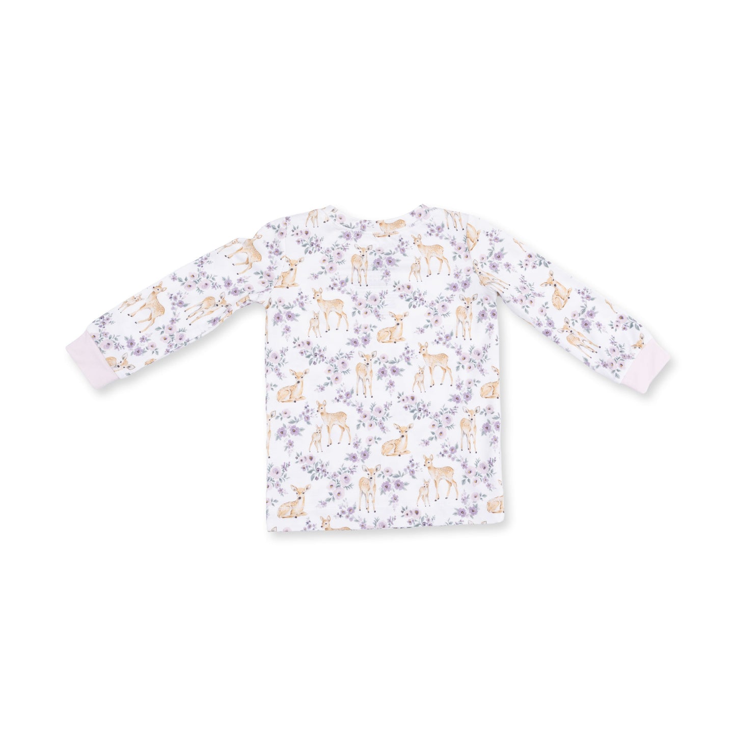 Floral Deer - Long Sleeve Loungewear Set