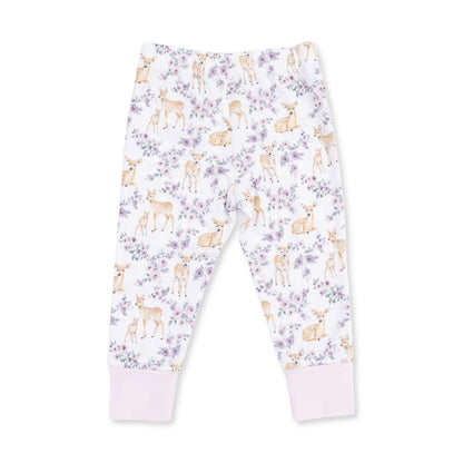 Floral Deer - Long Sleeve Loungewear Set