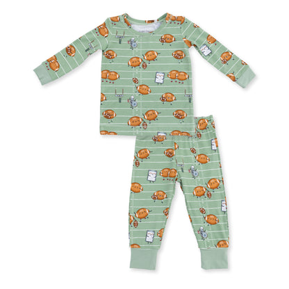 Footballs Playing Football - Long Sleeve Loungewear Set
