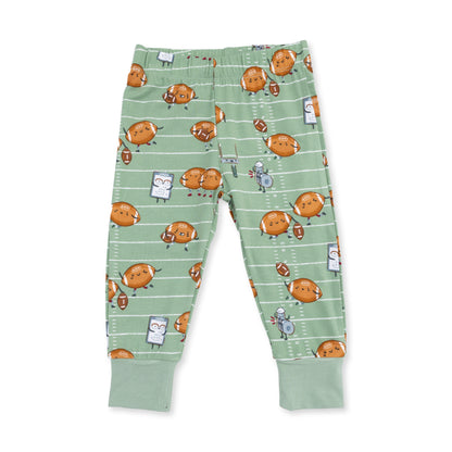 Footballs Playing Football - Long Sleeve Loungewear Set
