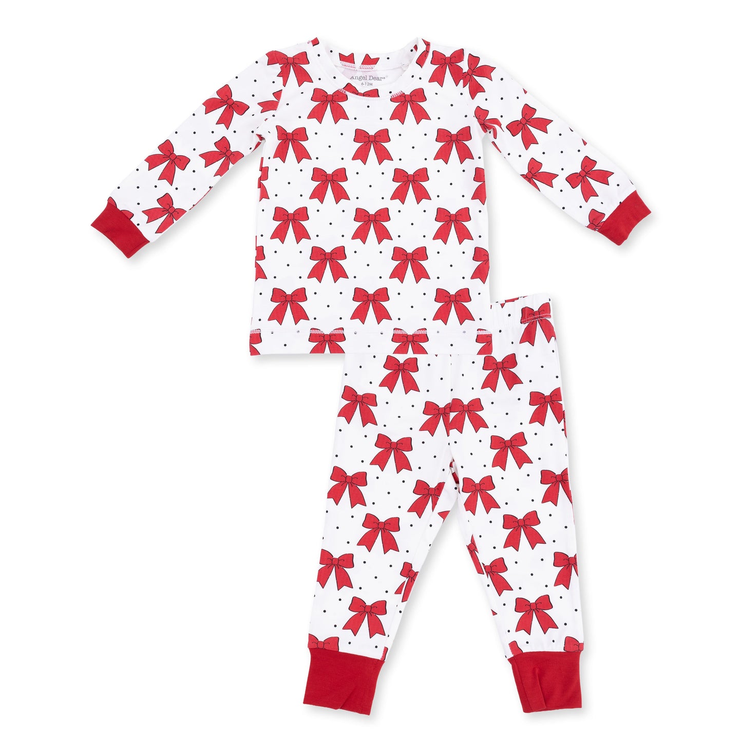 Festive Bows - Long Sleeve Loungewear Set