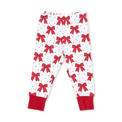 Festive Bows - Long Sleeve Loungewear Set