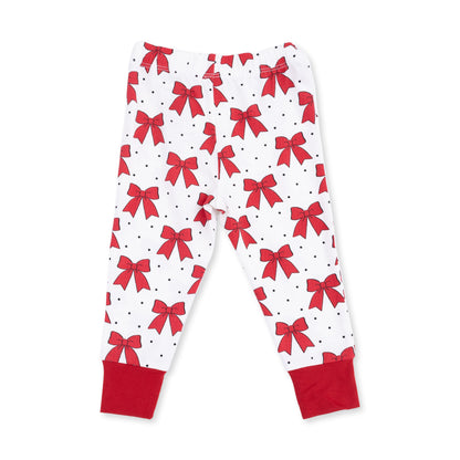 Festive Bows - Long Sleeve Loungewear Set