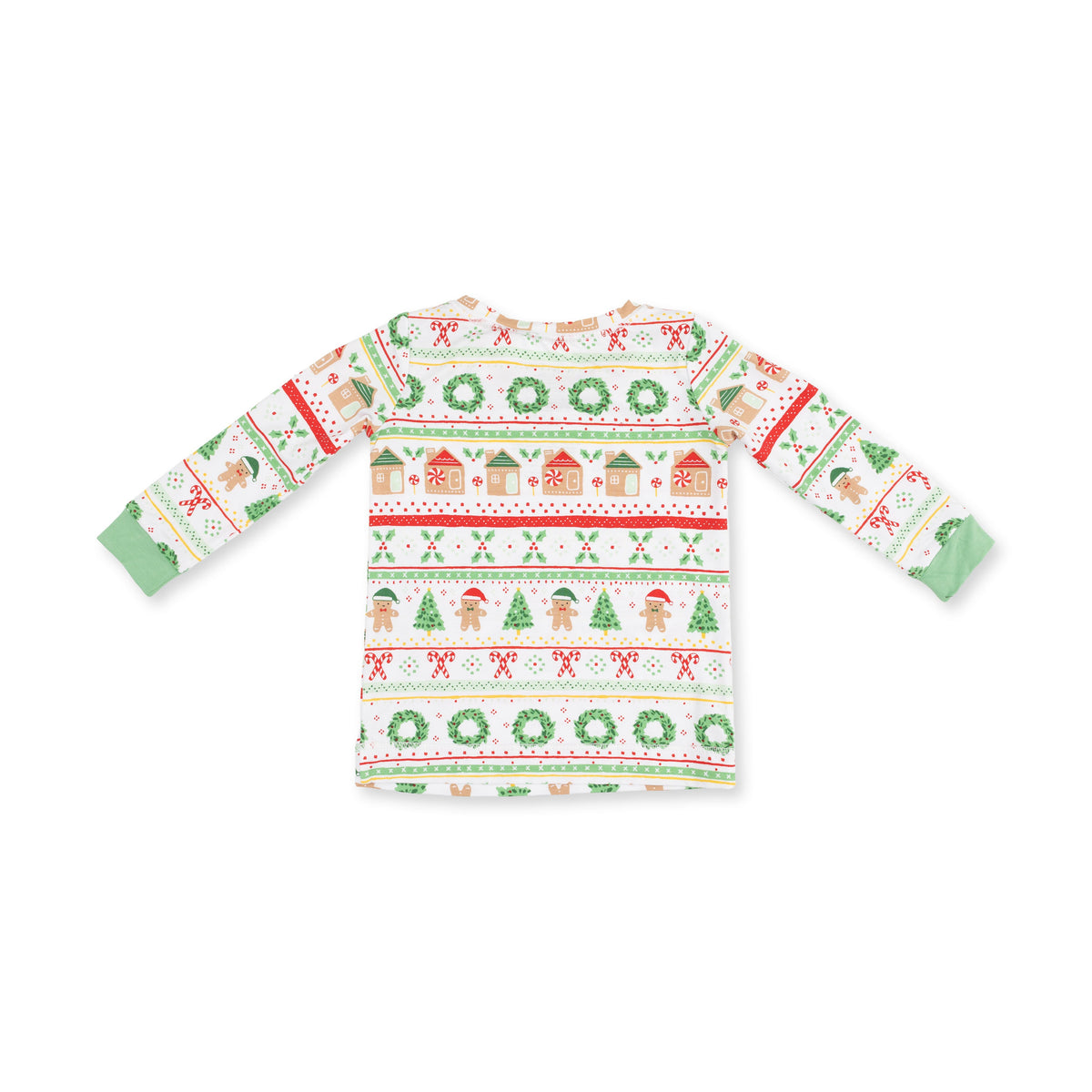 Gingerbread Fair Isle Uni - Bamboo - Long Sleeve Loungewear Set