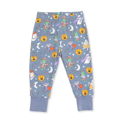 Halloween Monster Dress Up Blue - Long Sleeve Loungewear Set