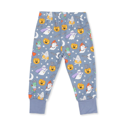 Halloween Monster Dress Up Blue - Long Sleeve Loungewear Set