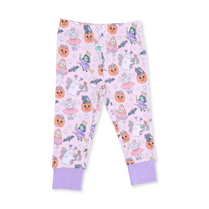 Halloween Monster Dress Up Pink - Long Sleeve Loungewear Set