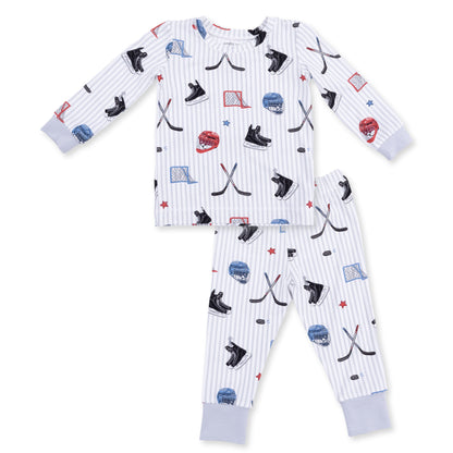 Hockey Stripe - Long Sleeve Loungewear Set