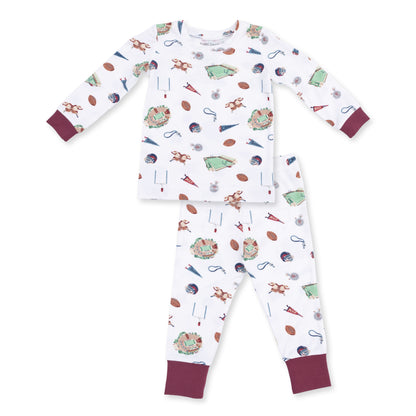 Vintage Football - Long Sleeve Loungewear Set