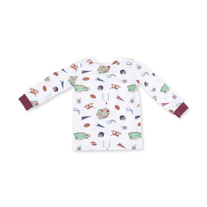 Vintage Football - Long Sleeve Loungewear Set