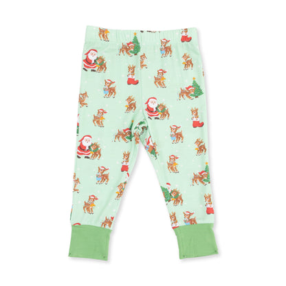 Vintage Reindeer & Santa Uni - Long Sleeve Loungewear Set