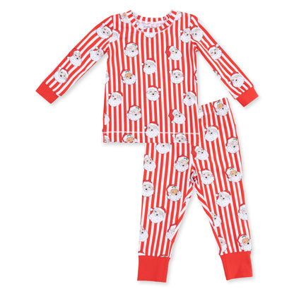 Vintage Santa Stripe - Long Sleeve Loungewear Set