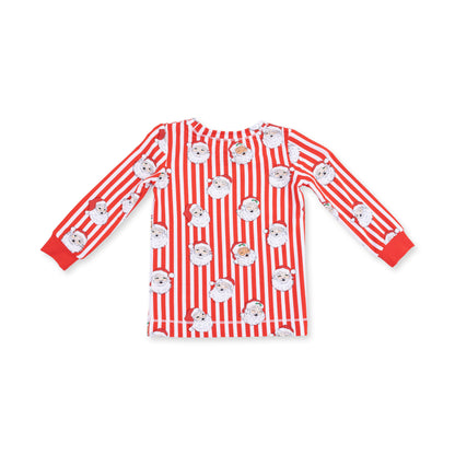 Vintage Santa Stripe - Long Sleeve Loungewear Set